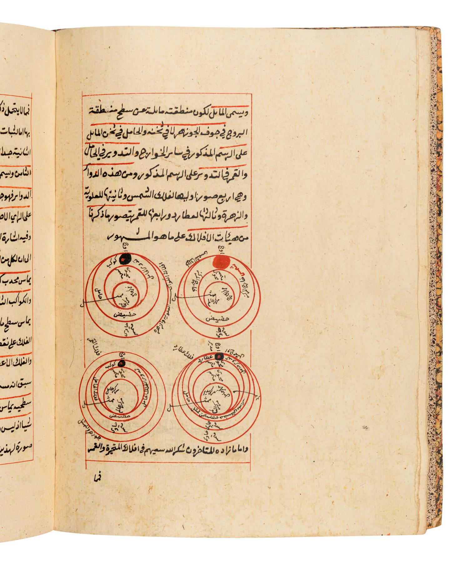 [ASTRONOMY -- MANUSCRIPT]. MUSA BIN MUHAMMAD QADI ZADEH AL-RUMI (d. 1436 AD). Al-Mulakhkhas fi 'Ilm al-Hay’a. Gaza [A commentary on the Compendium of Cosmology]. Ottoman Palestine, AH 1279/1862-3 AD.