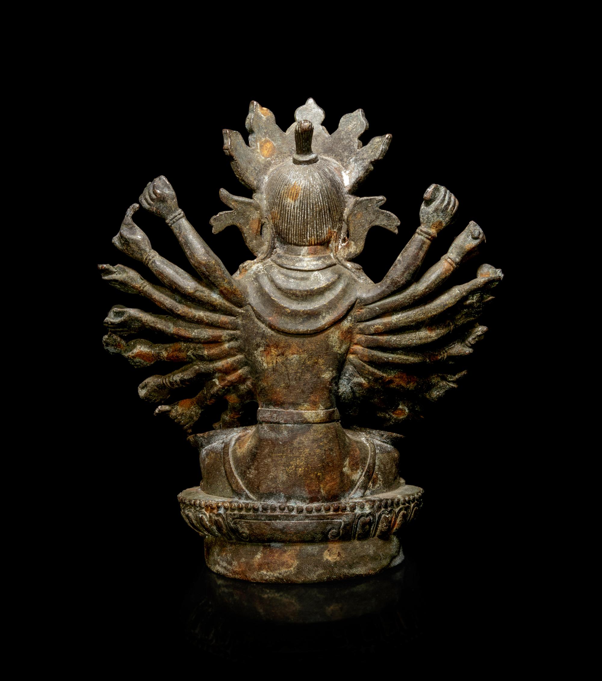 A Bronze Figure of a Multi-Armed Cundi Bodhisattva
