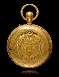 An 18 Karat Yellow Gold Hunter Case Pocket Watch, Ulysse Nardin Locle,