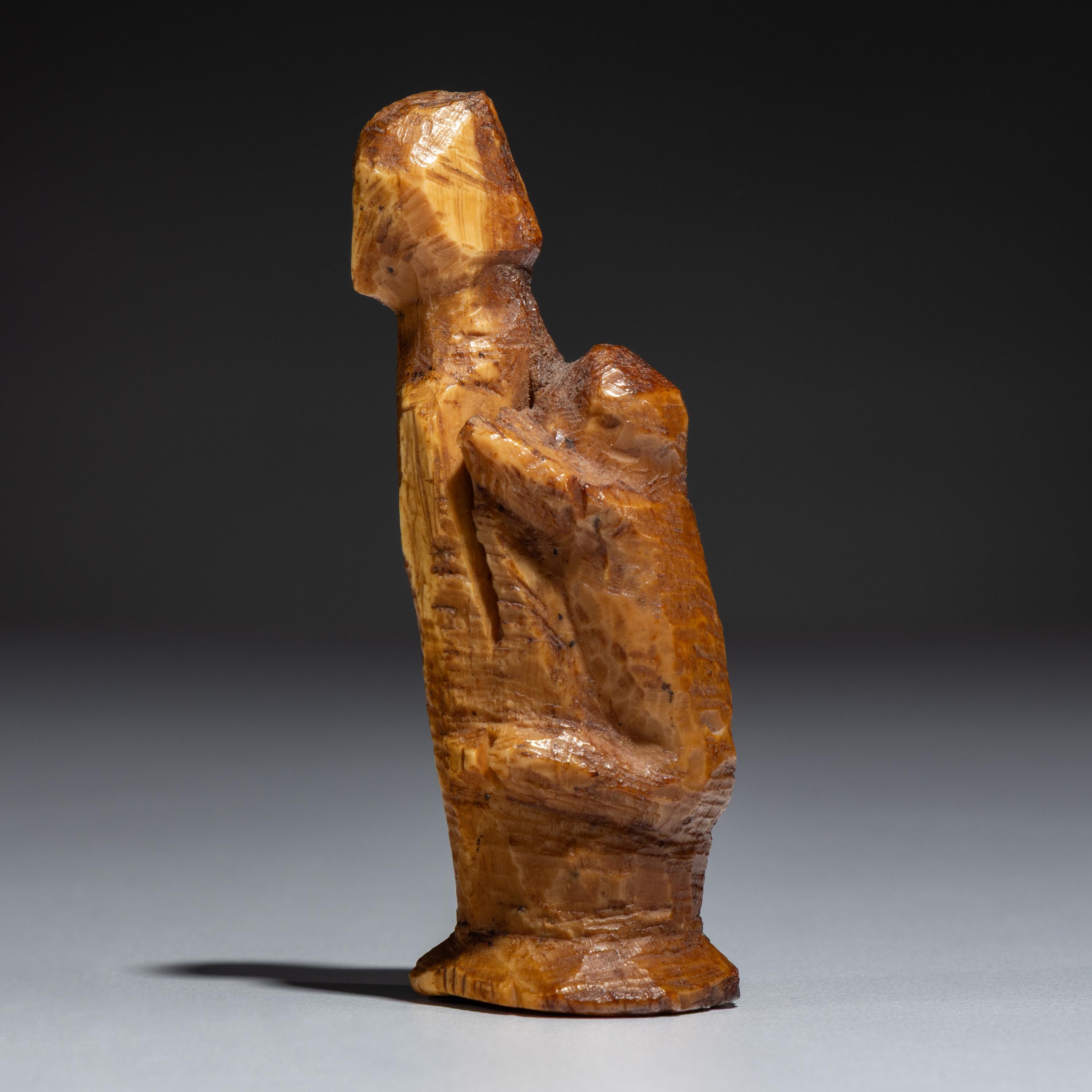 St. Lawrence Island Thule Culture, Mother and Child Figure