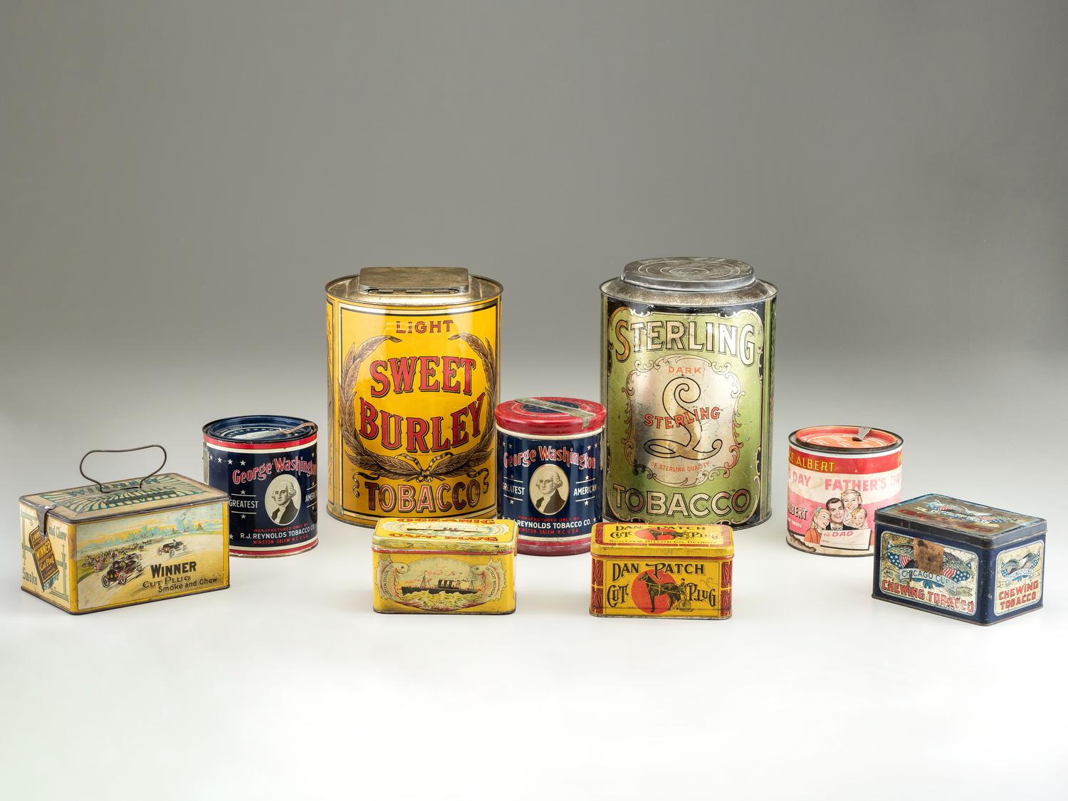 Nine Tobacco Advertising Tins