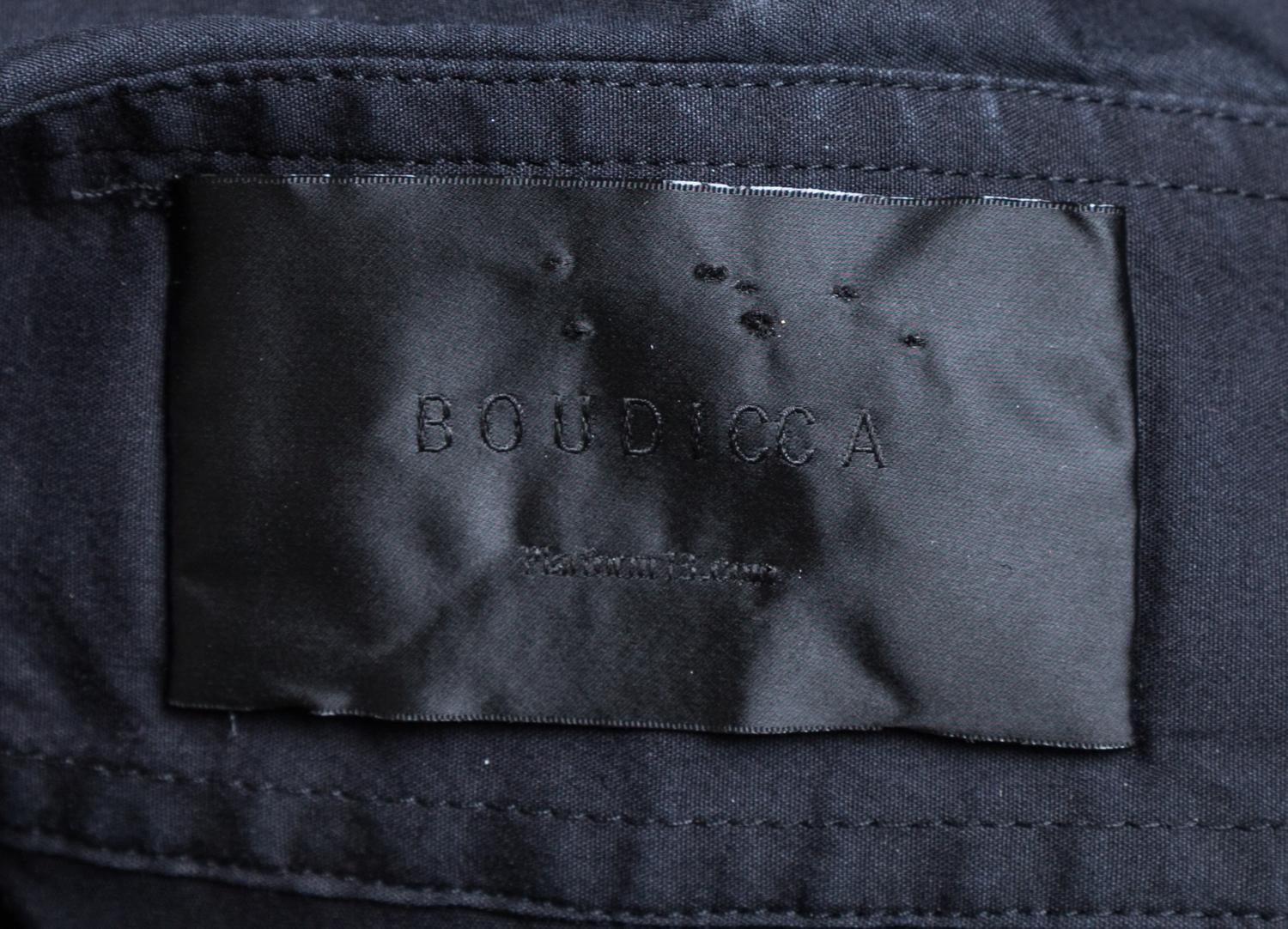 A Boudicca Black Cotton Shirt Dress, No size.