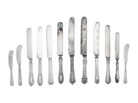 A Collection of Silver and Silver-Plate Knives
