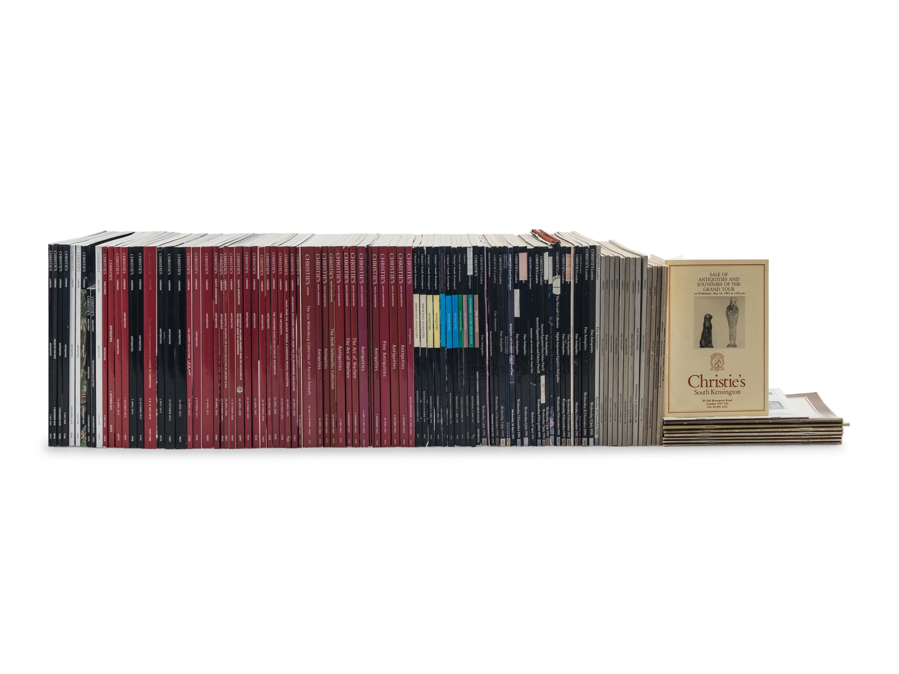A Collection of 110 Christie's London Antiquities Auction Catalogues (1980-2017)