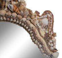 A French Shell Encrusted Framed Mirror — 20th Century
