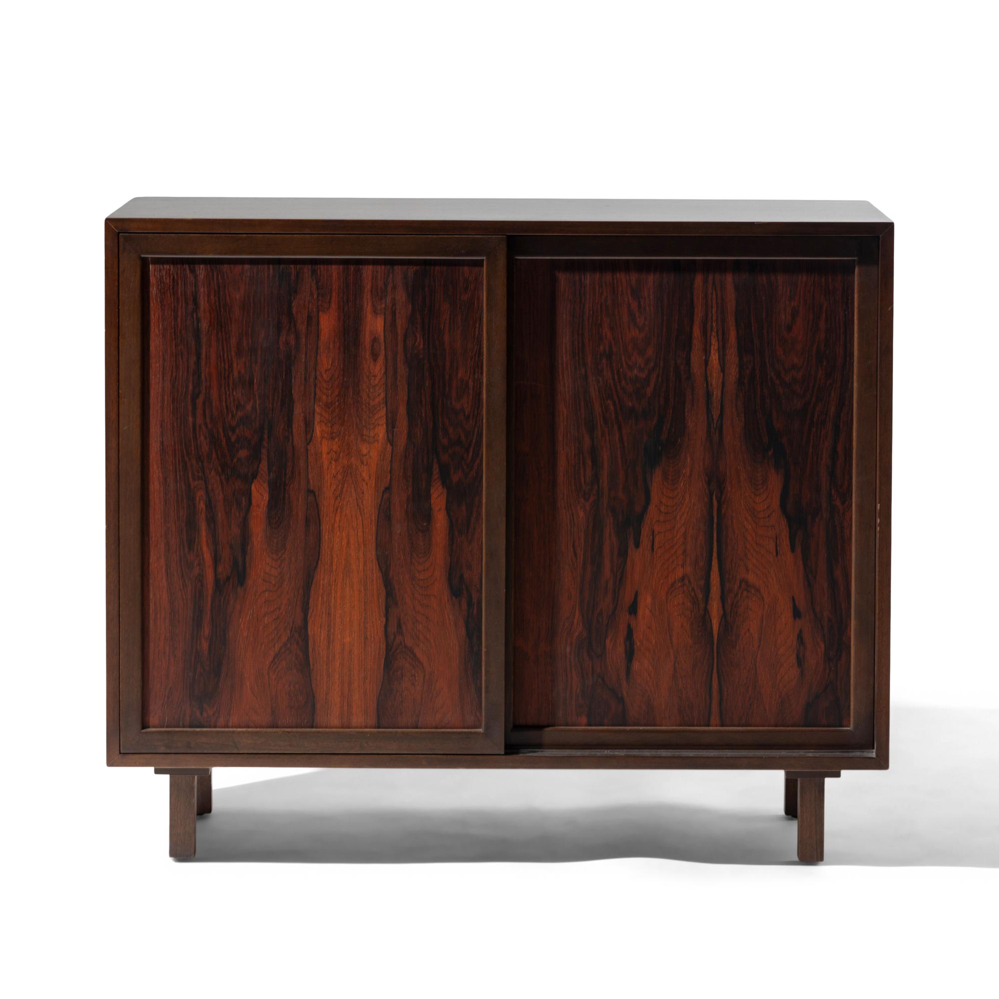 Sliding Door Rosewood Cabinet
