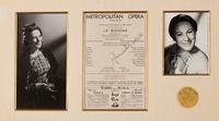 [20TH-CENTURY OPERA SINGERS]. A group of 7 photographs of opera singers from the 1950s-1960s, most signed, comprising images of: