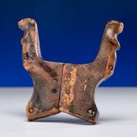 Iñupiat Fossilized Walrus Ivory Harpoon Rest, with Seals