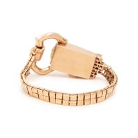 RETRO, GLYCINE, 14K ROSE GOLD, DIAMOND, AND RUBY WATCH