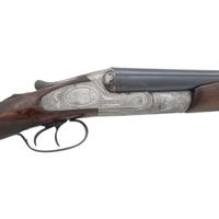 **High Quality B-Grade Lefever Arms Company SxS Hammerless Side Plate Shotgun with Krupp Barrels
