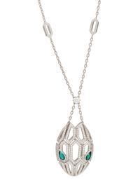 BULGARI, EMERALD AND DIAMOND 'SERPENTI SEDUTTORI' NECKLACE
