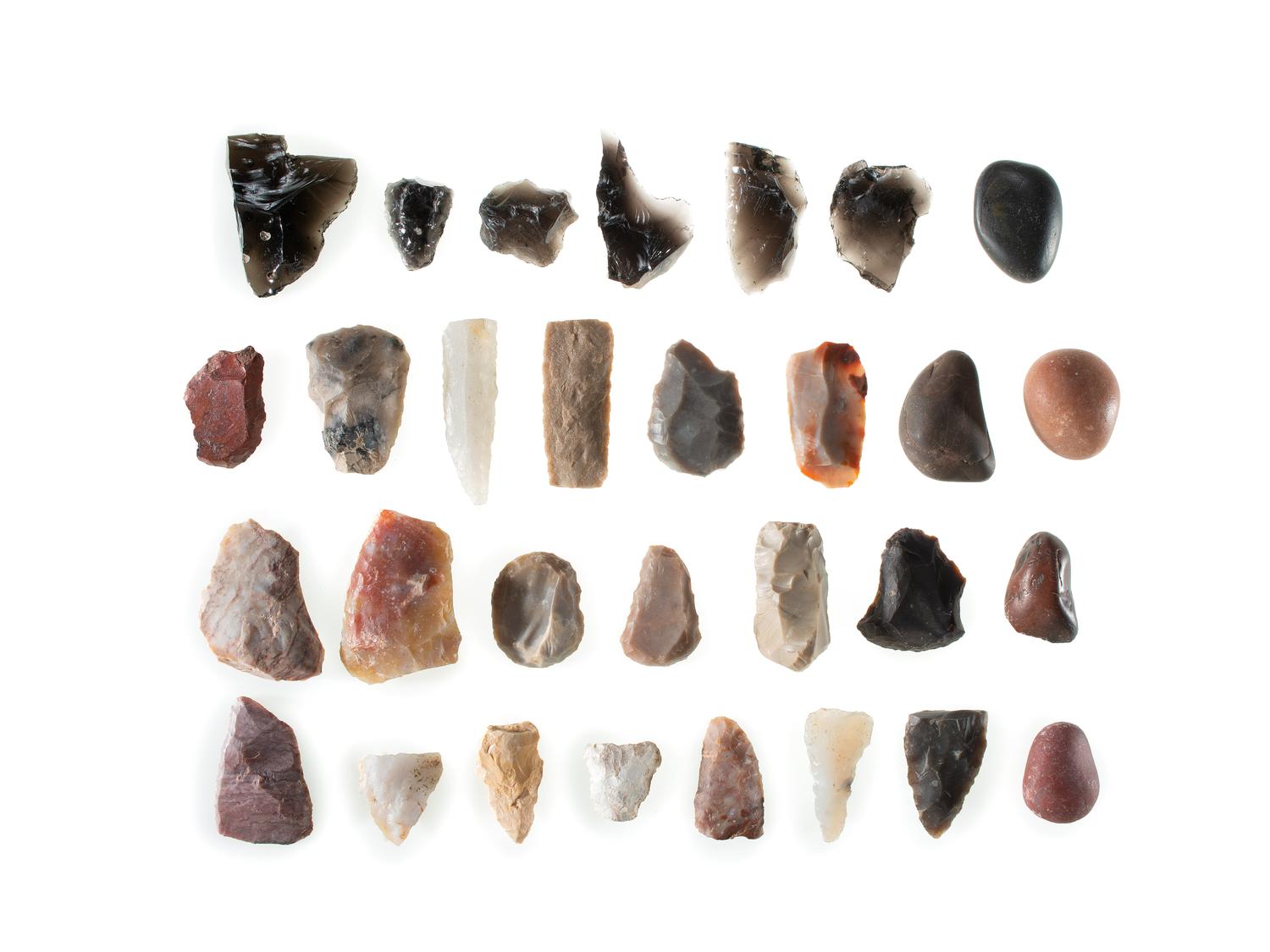 San Lazaro Pueblo Scrapers, Points, and Polishing Stones
