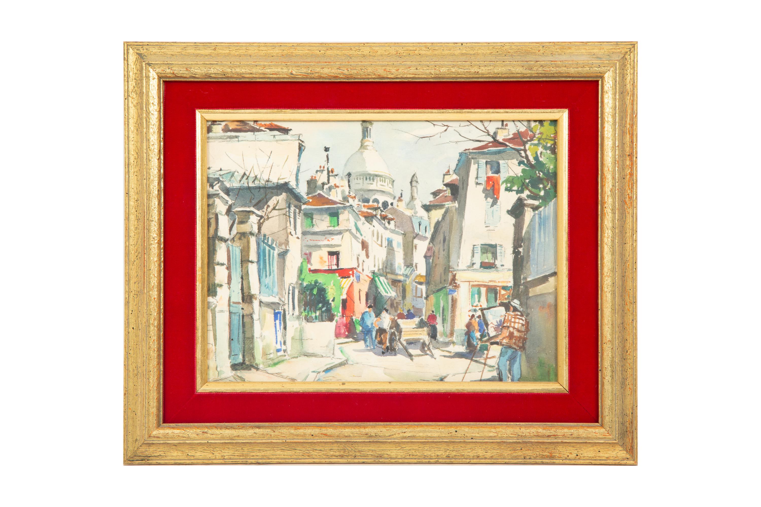 Eighteen Parisian Street Scene Paintings