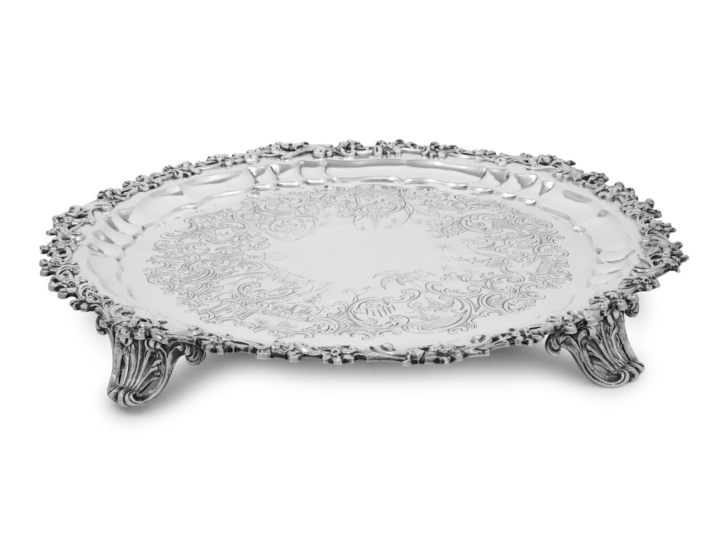 A Victorian Silver Salver