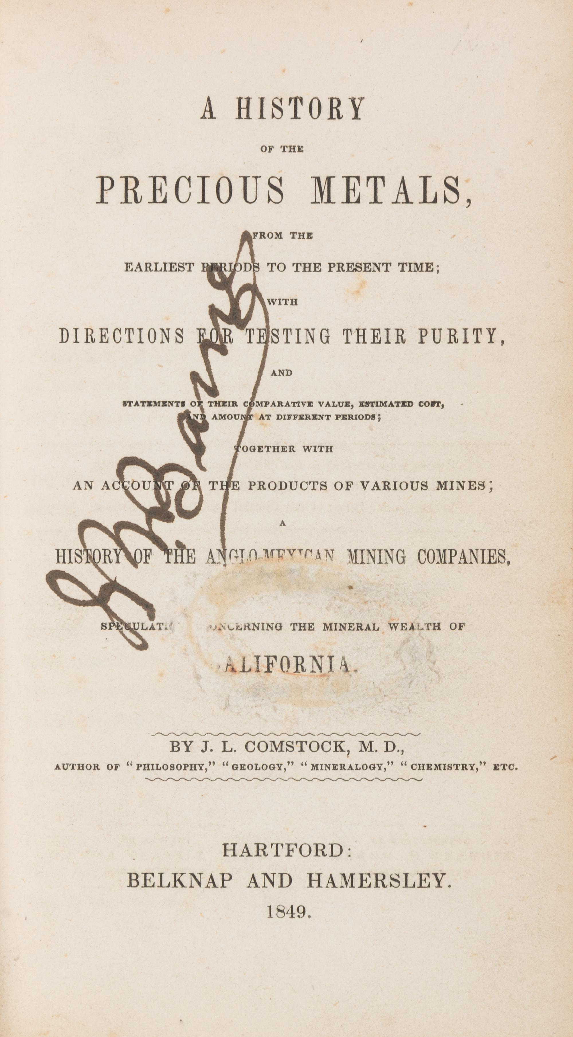 COMSTOCK, John Lee (1789-1858)