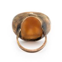 YELLOW GOLD CAMEO RING