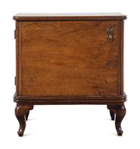 An English Walnut Single-Door Cabinet