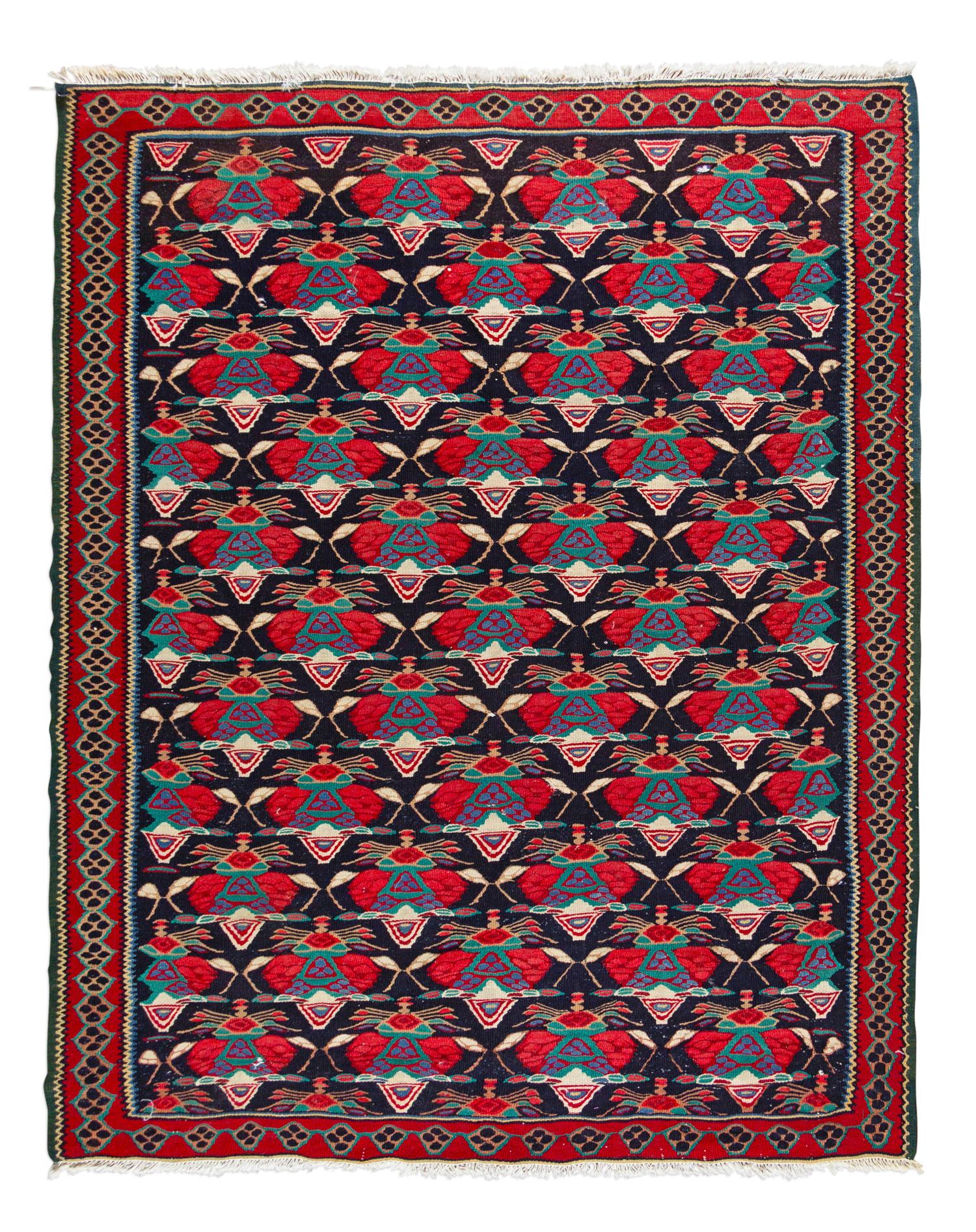 A Flatweave Wool Rug