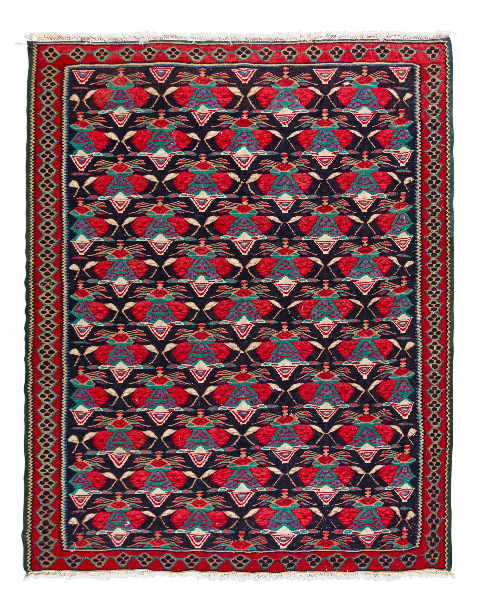 A Flatweave Wool Rug