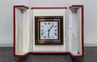 A Cartier Desk Clock Height 3 inches.