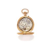 HESS & METFORD, 18K YELLOW GOLD FIVE MINUTE REPEATER POCKET WATCH