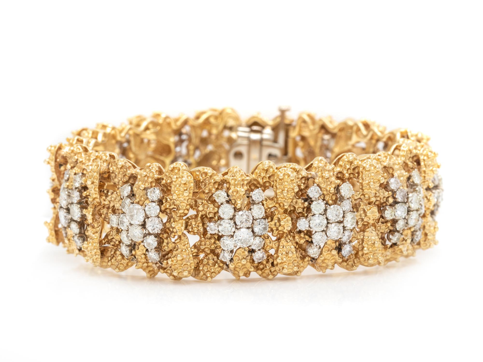 YELLOW GOLD AND DIAMOND BRACELET