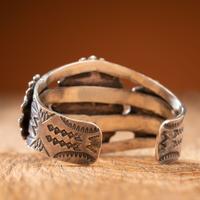 Navajo Silver and Turquoise Cuff Bracelet