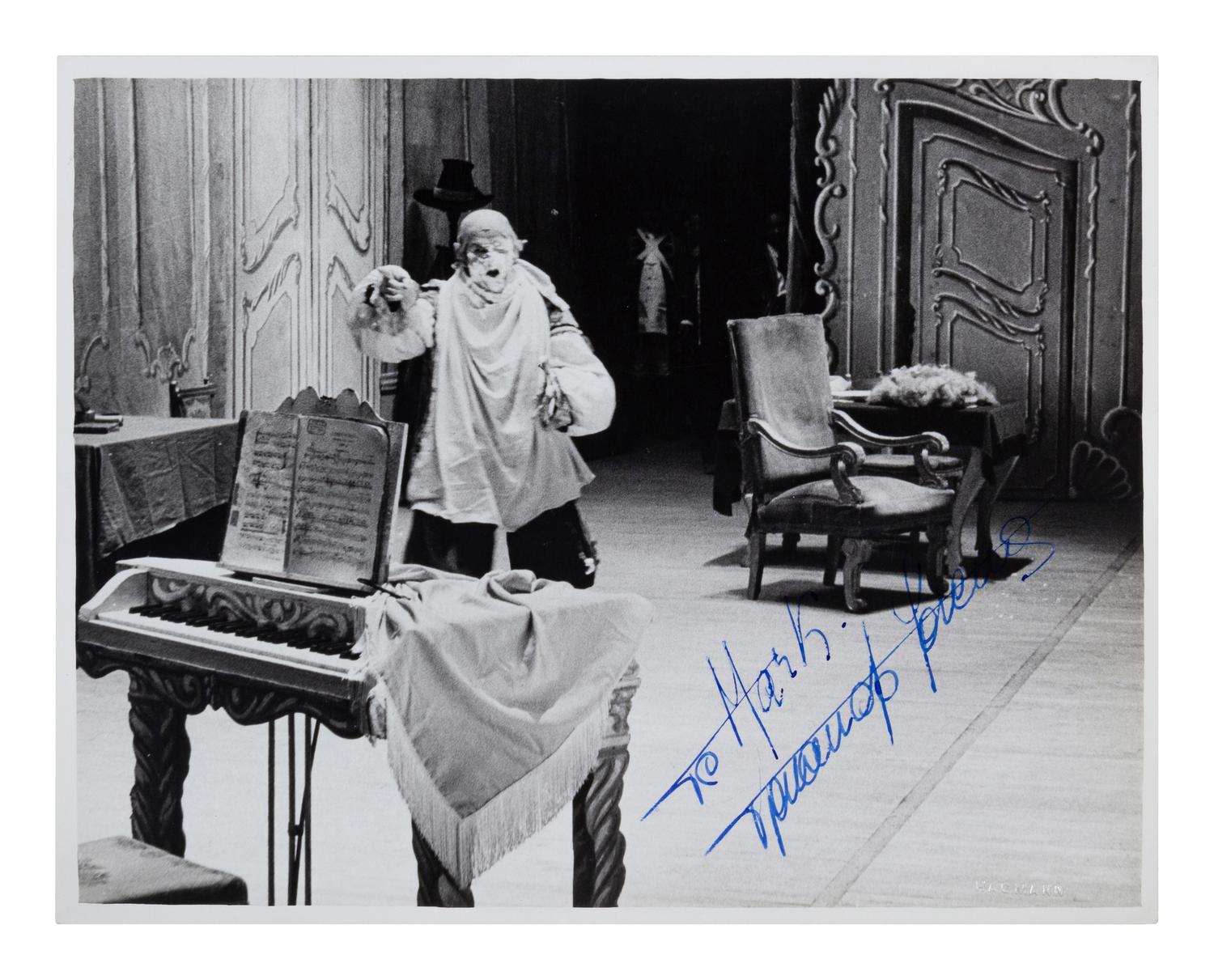 [20TH-CENTURY OPERA SINGERS]. A group of 7 photographs of opera singers from the 1950s-1960s, most signed, comprising images of: