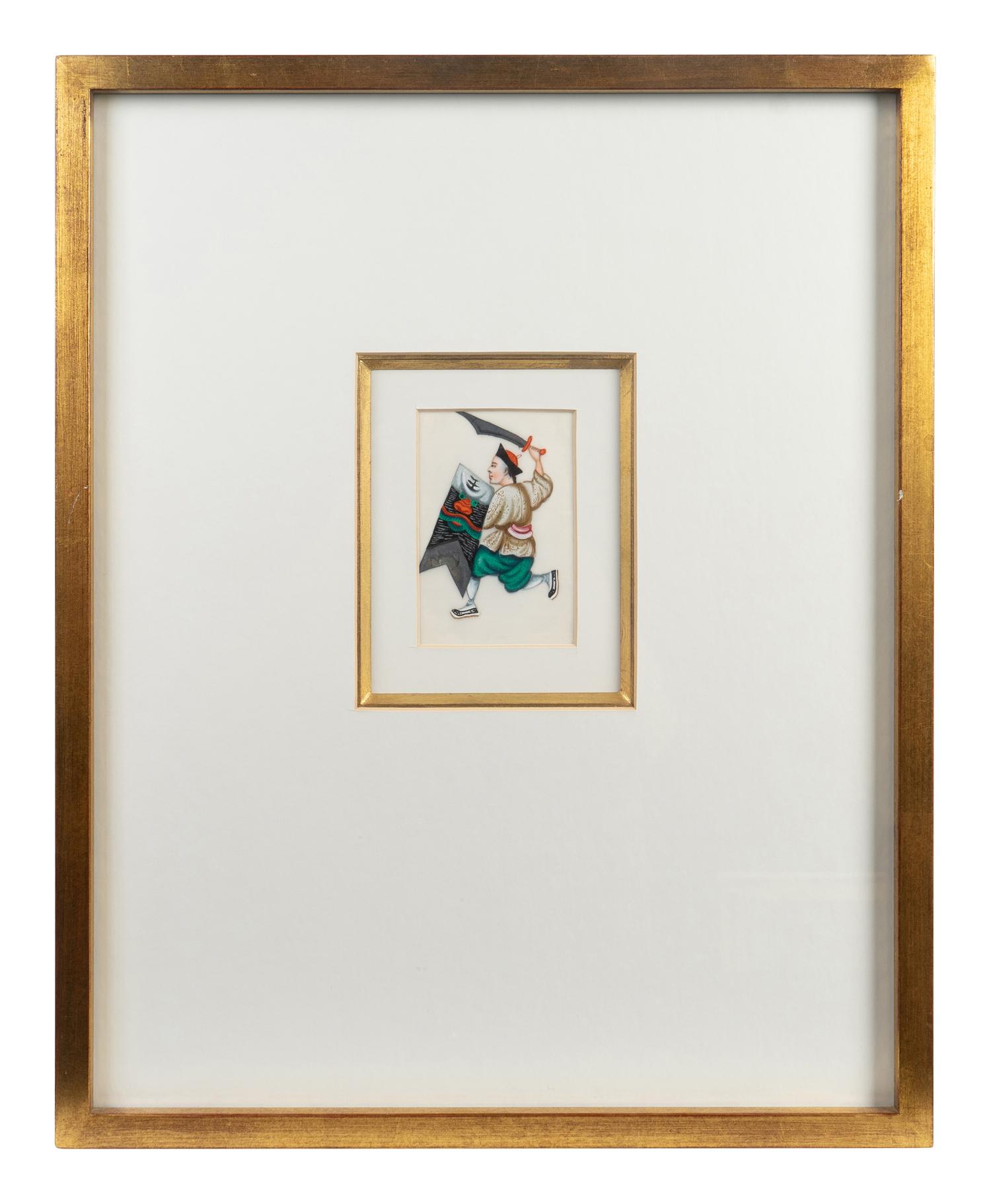 A Set of Twelve Chinese Export Pith Paintings — 19TH/20TH CENTURY