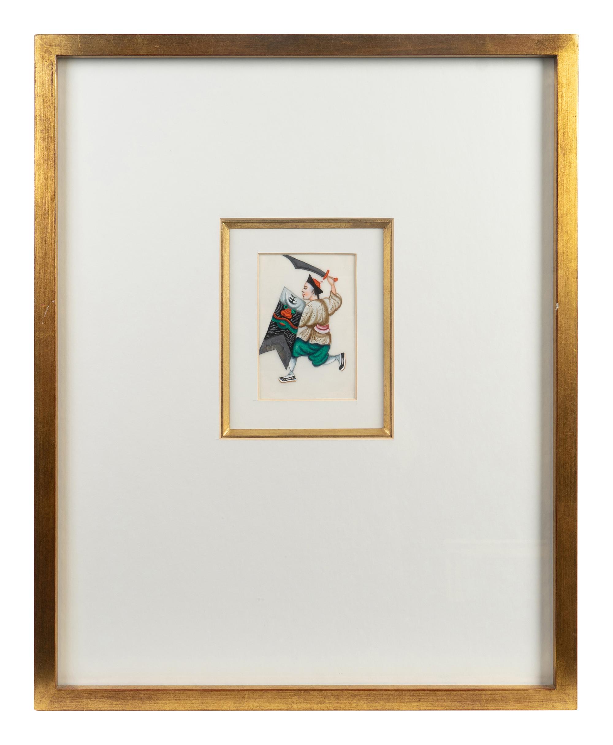 A Set of Twelve Chinese Export Pith Paintings — 19TH/20TH CENTURY