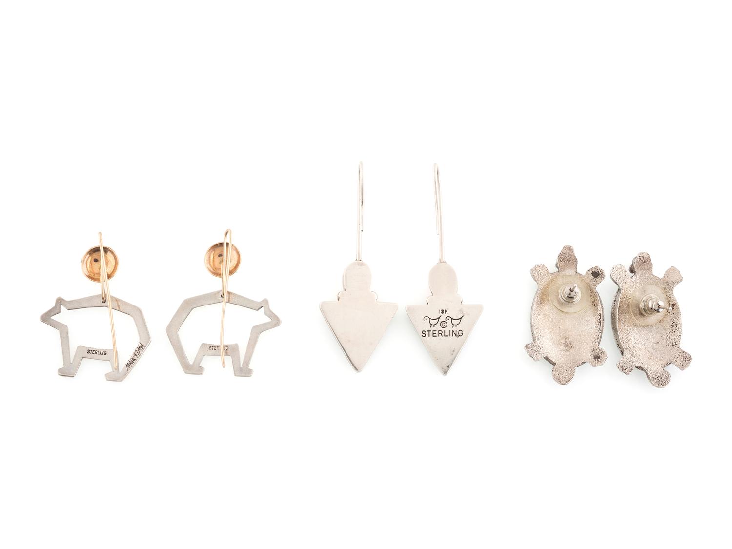Pueblo Silver Earrings
