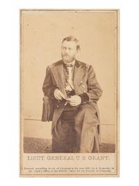 [CIVIL WAR]. GARDNER, Alexander (1821-1882), photographer. CDV of Ulysses S. Grant. Washington, DC, 1865.