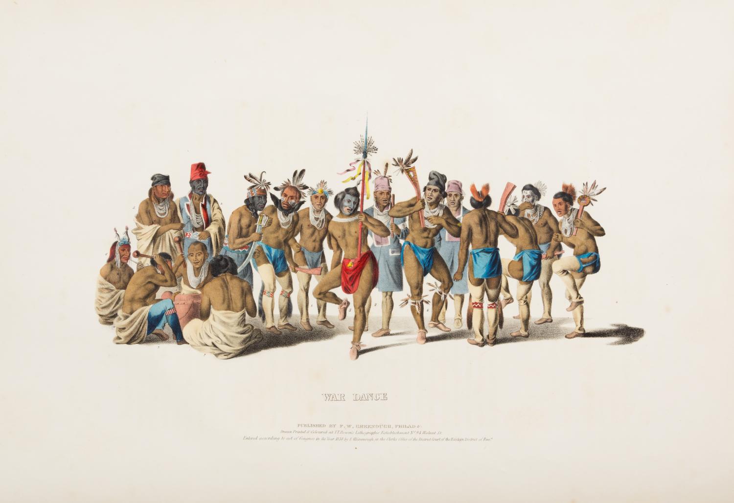 MCKENNEY, THOMAS L. AND JAMES HALL. History of the Indian Tribes of N. America... Phil., 1838, 1844. 3 v. 1st ed. Louis Philippe copy