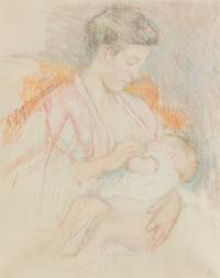 Mother Jeanne Nursing Her child (Profile Left) (No. 3) , c. 1908
