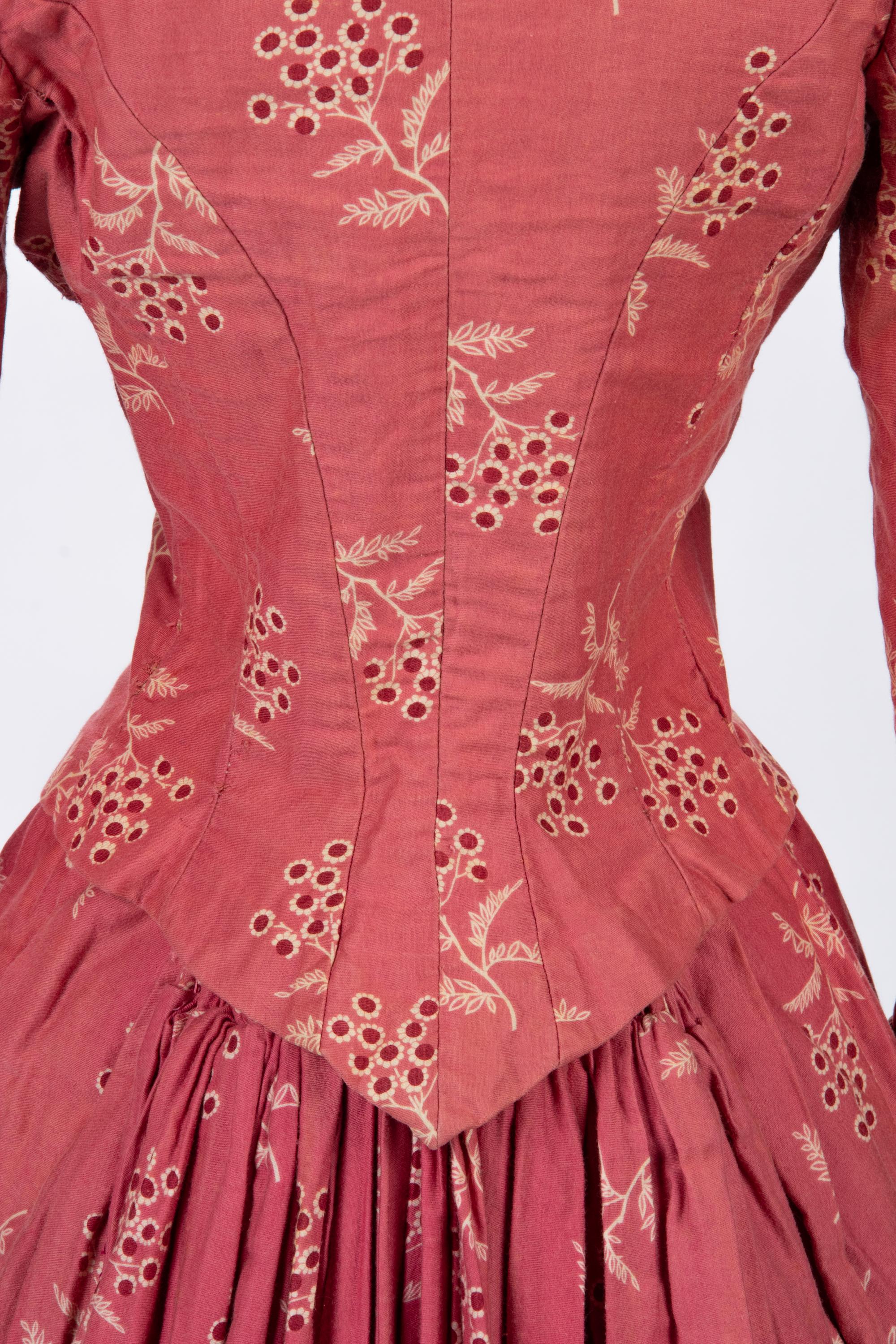 Two Cotton Day Dresses, 1870-80s