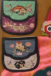 Five Chinese Embroidered Silk Children's Articles