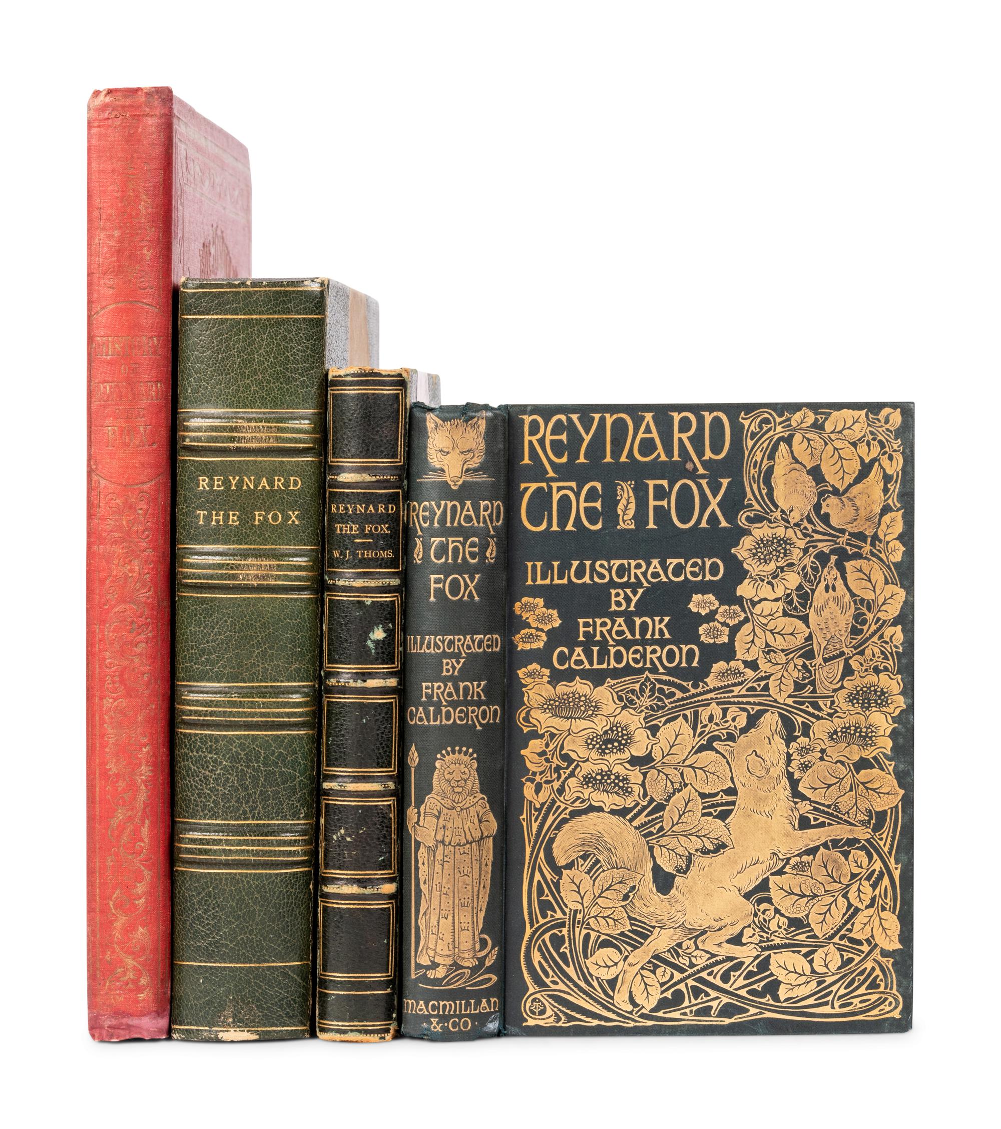 [REYNARD THE FOX]. A group of 18 works in 19 volumes of Reynard the Fox, including: