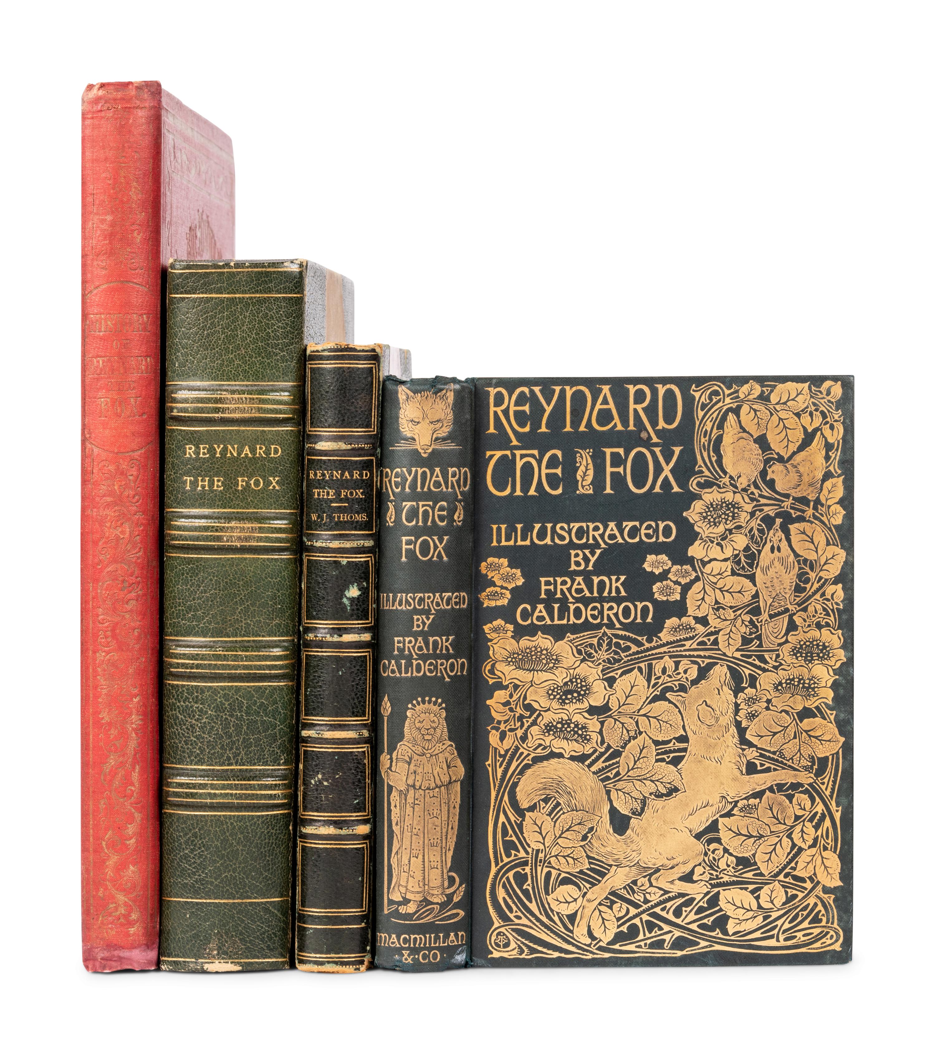 [REYNARD THE FOX]. A group of 18 works in 19 volumes of Reynard the Fox, including: