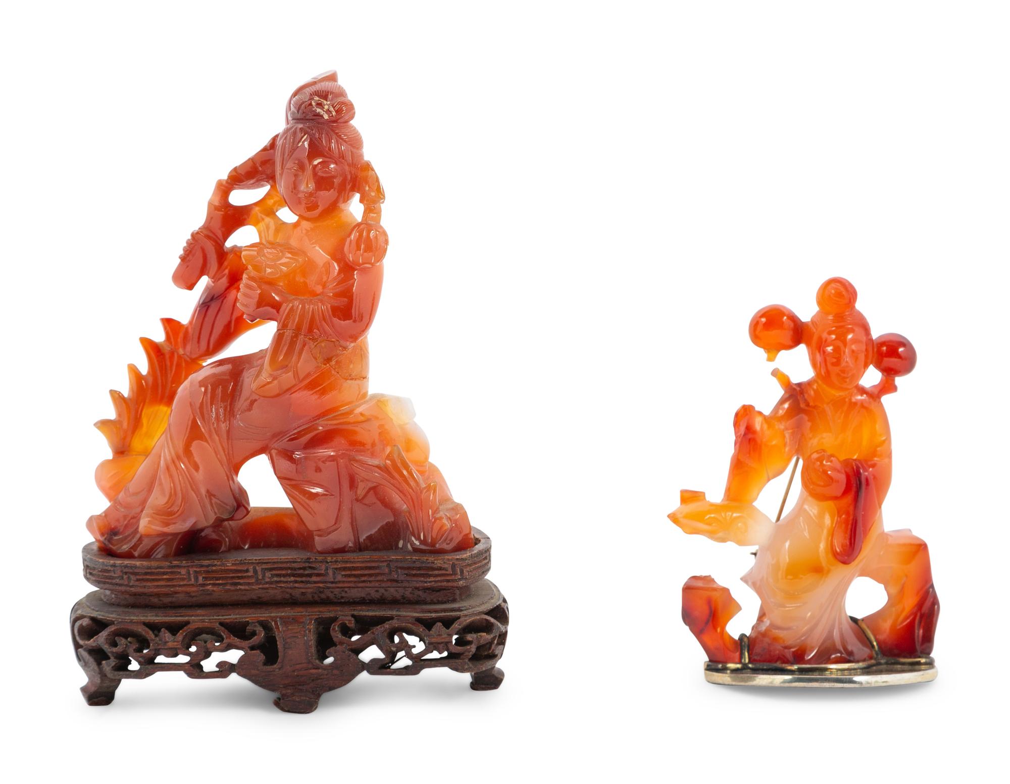 Six Chinese Hardstone Carvings