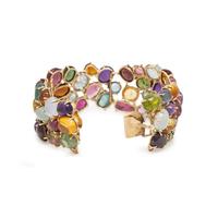 YELLOW GOLD AND MULTIGEM BRACELET