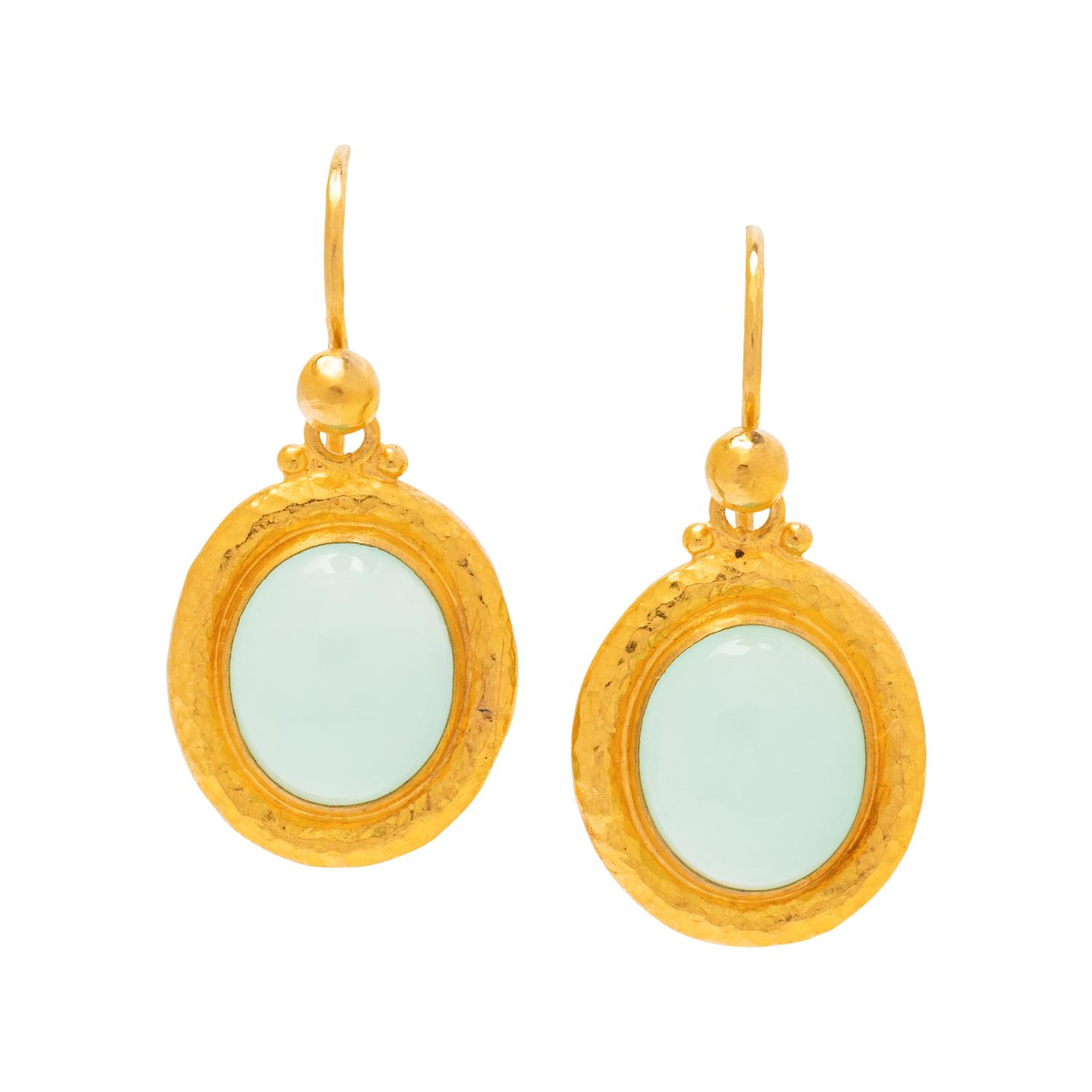 GURHAN, CHALCEDONY EARRINGS