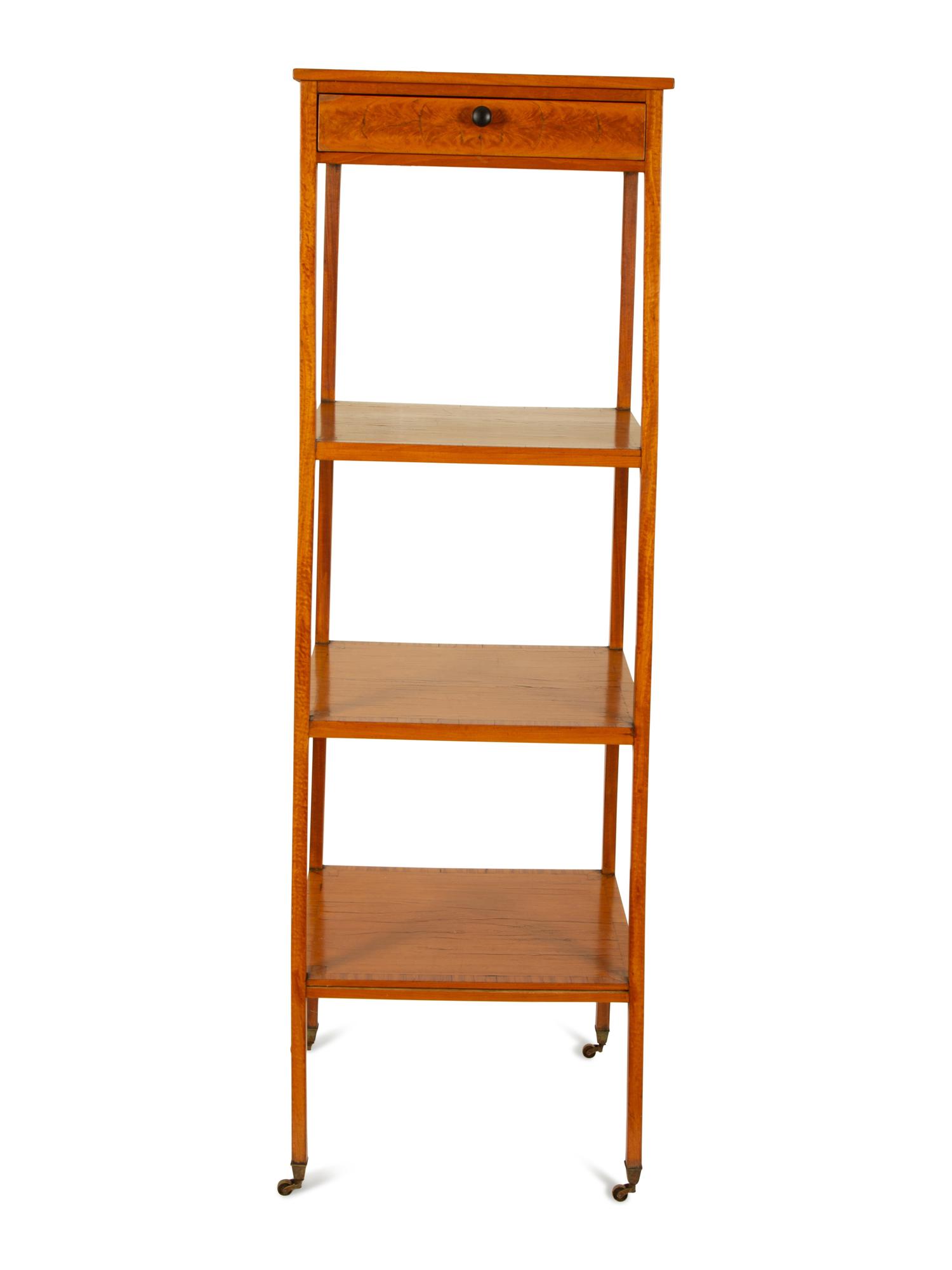A Swedish Neoclassical Satinwood Etagere — 19TH CENTURY