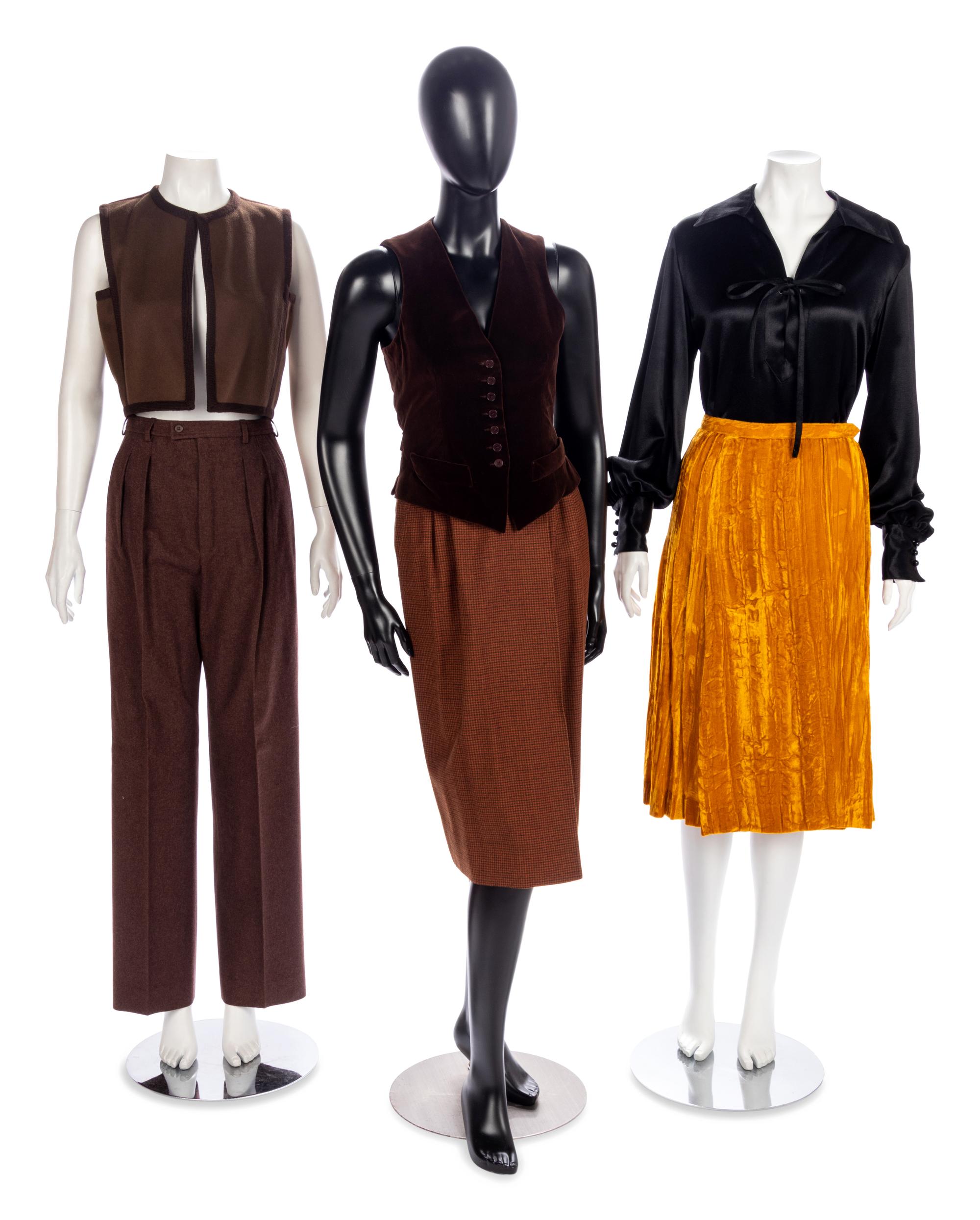 Collection of Eight Vintage Yves Saint Laurent Separates, 1970-90s