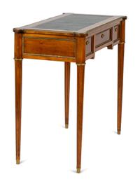 A Louis XVI Style Ladies Walnut Writing Desk — ATTRIBUTED TO MAISON JANSEN, EARLY 20TH CENTURY