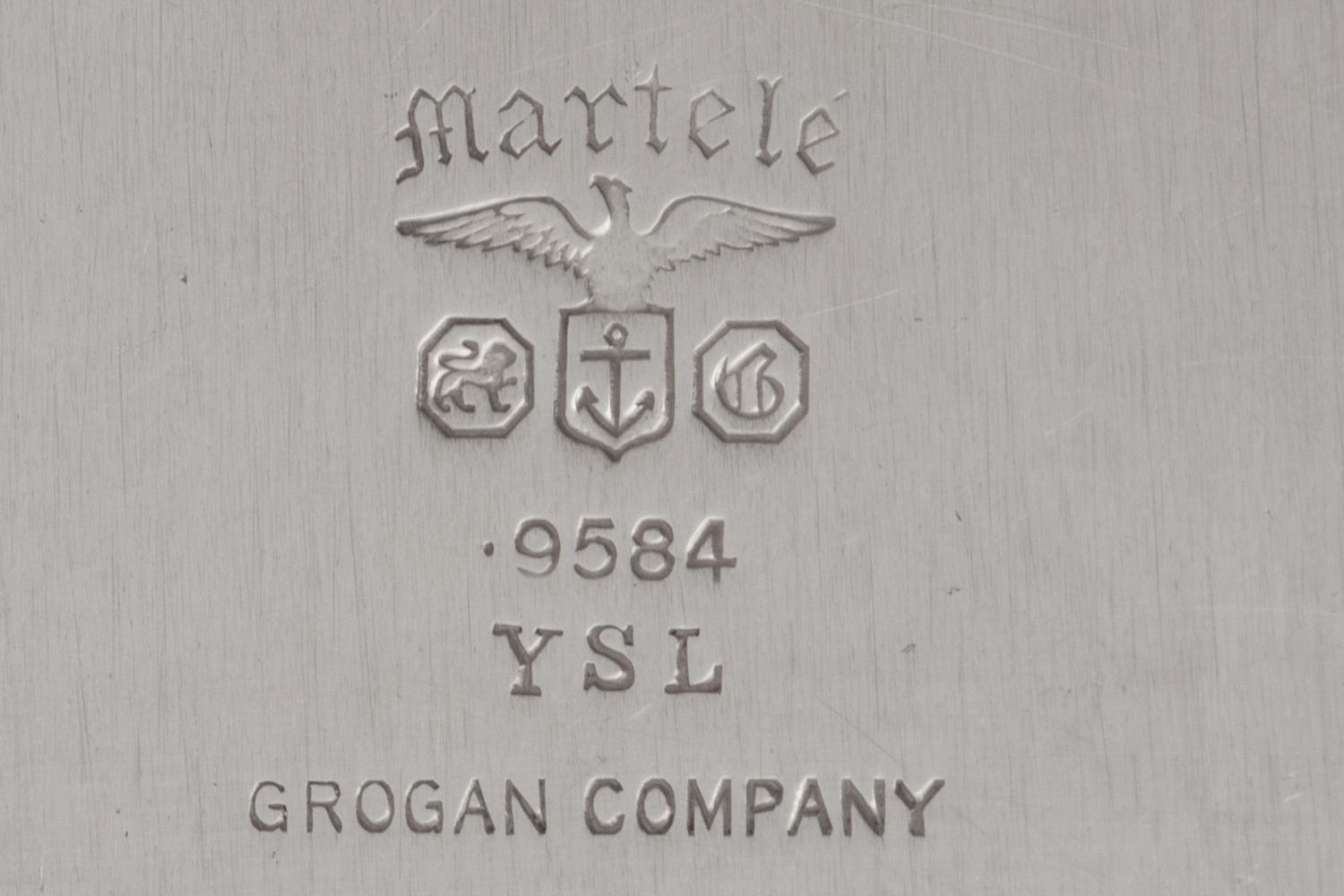 A Gorham Martelé Silver Pitcher and Tray