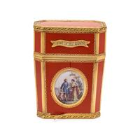 A Louis XVI Gold, Lacquer and Enamel-Mounted Nécessaire