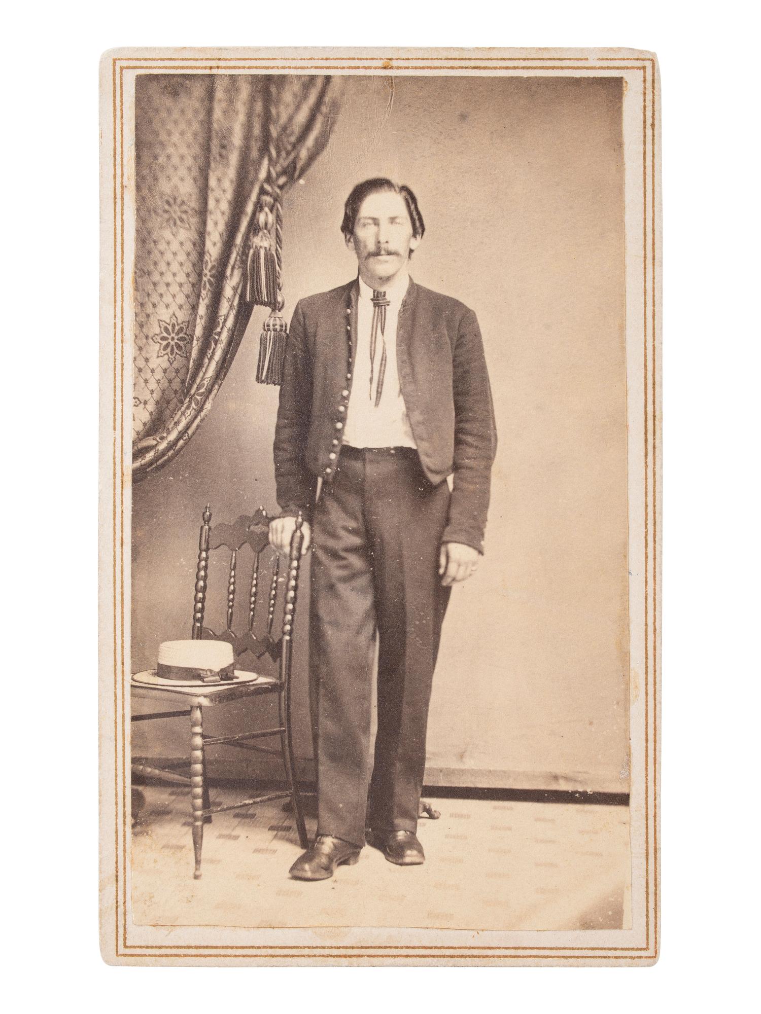 [CIVIL WAR]. A group of 16 CDVs of New York and Connecticut soldiers, highlighted by 10 images of identified members of the 94th New York Infantry, which was heavily engaged at Gettysburg.