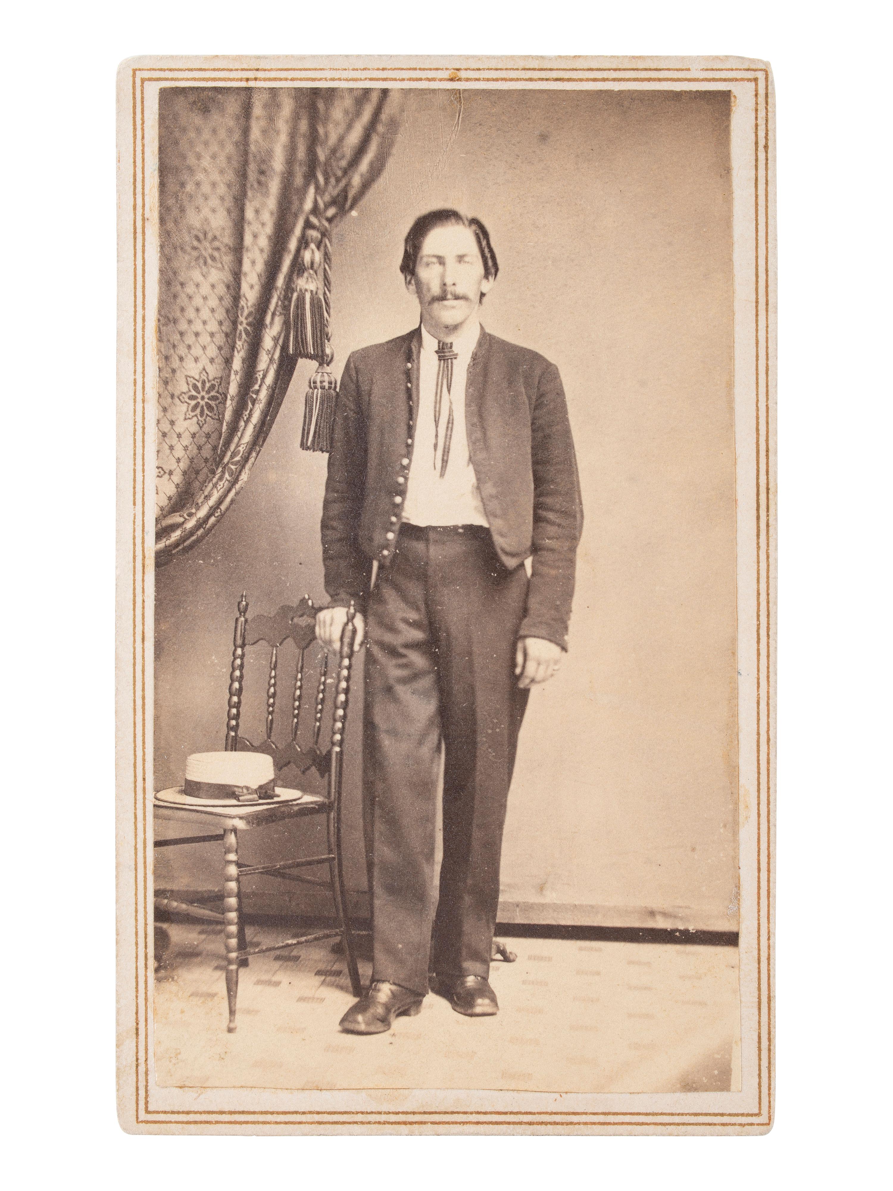 [CIVIL WAR]. A group of 16 CDVs of New York and Connecticut soldiers, highlighted by 10 images of identified members of the 94th New York Infantry, which was heavily engaged at Gettysburg.