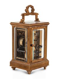 A French Gilt Bronze Carriage Clock