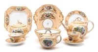 An English Porcelain Part Dessert Service
